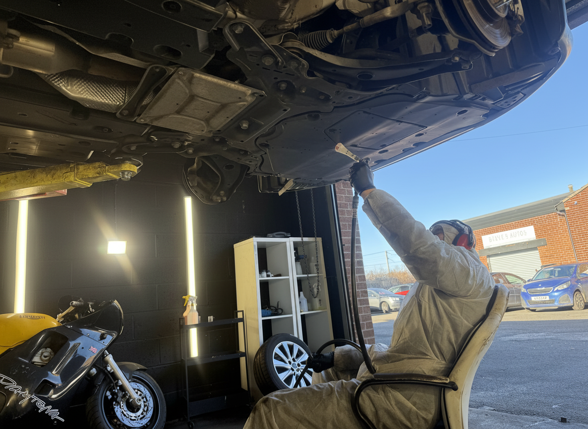 Underbody rust protection – brake lines and subframe