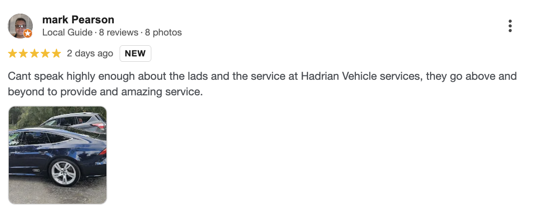 Vehicle detailed for Mark Pearson
