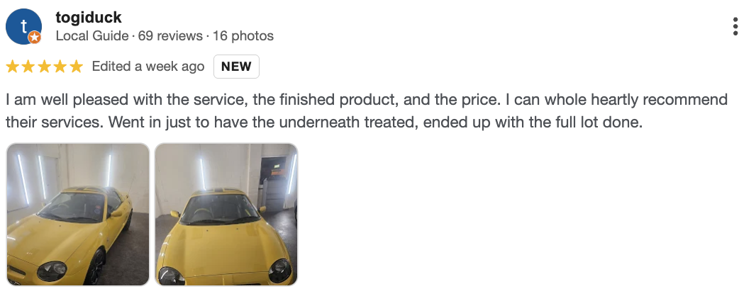 Vehicle detailed for Togiduck
